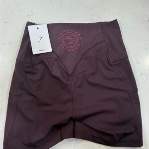 Gymshark Women's Dark Purple Athletic Shorts